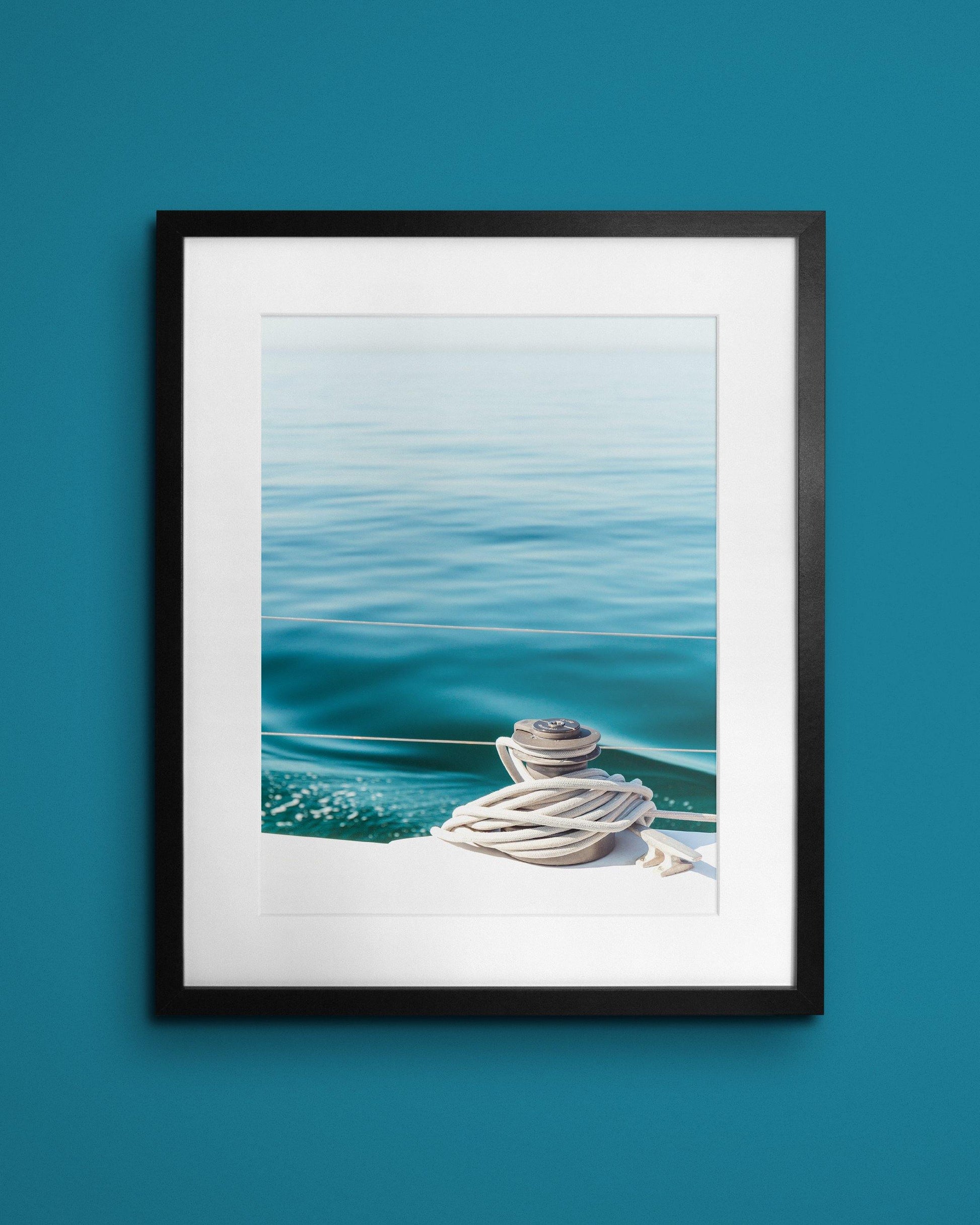 Fine-art print called Calm day at sea from Kaj on the wall
