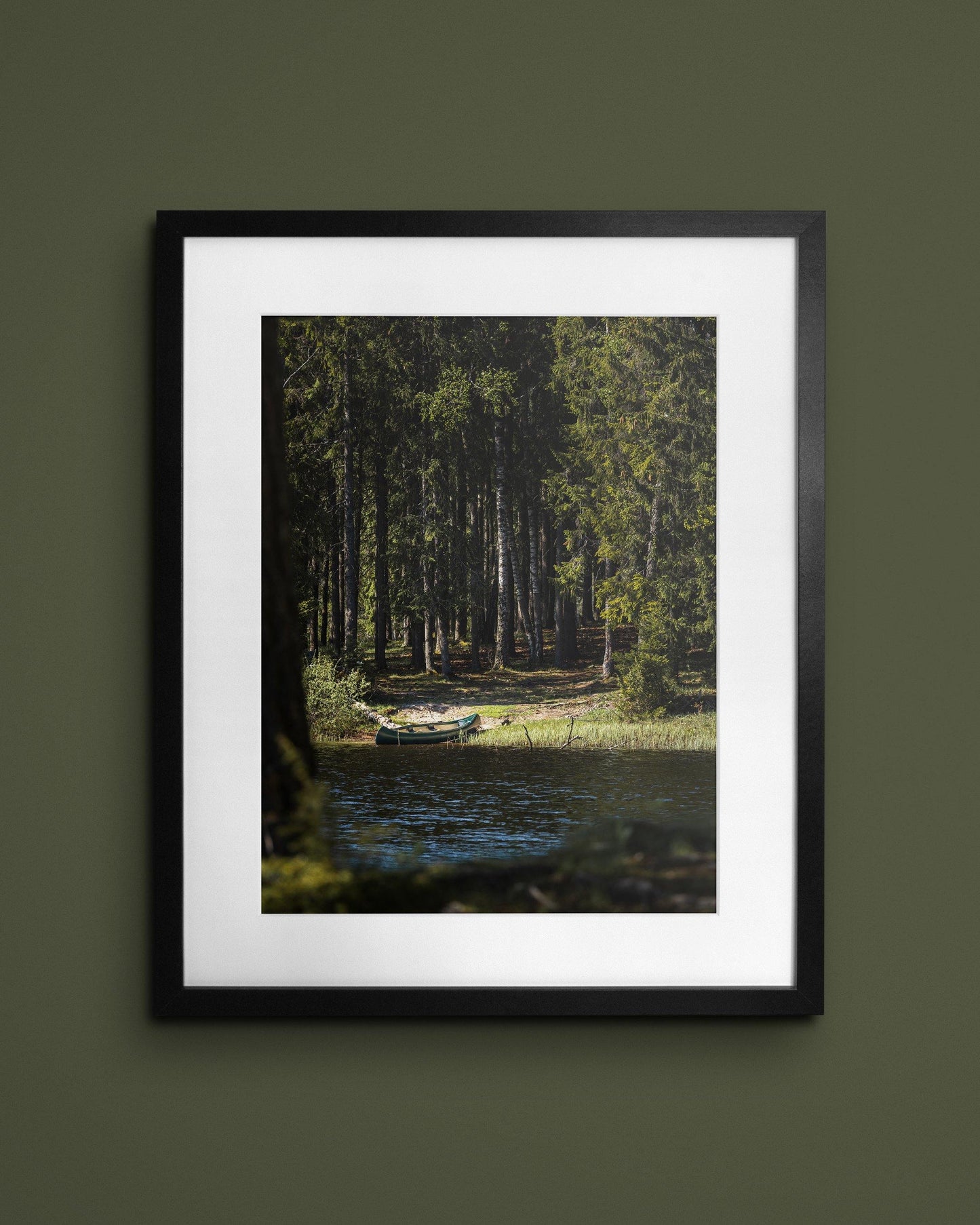 Fine-art print called The canoe trip from Kaj on the wall