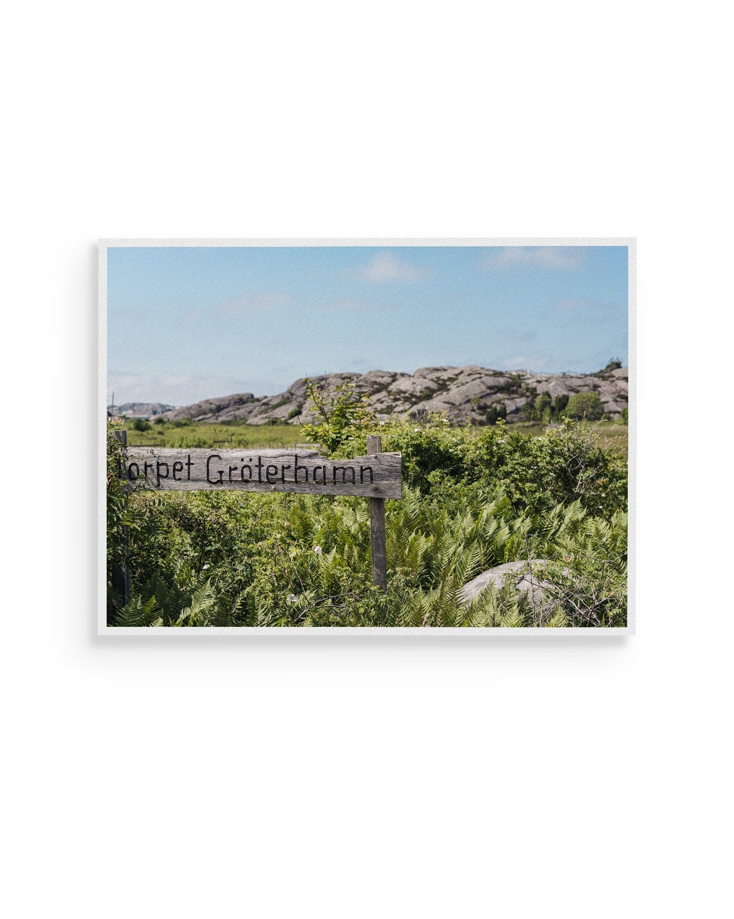 Fine-art print called Torpet Groterhamn from Kaj on the wall