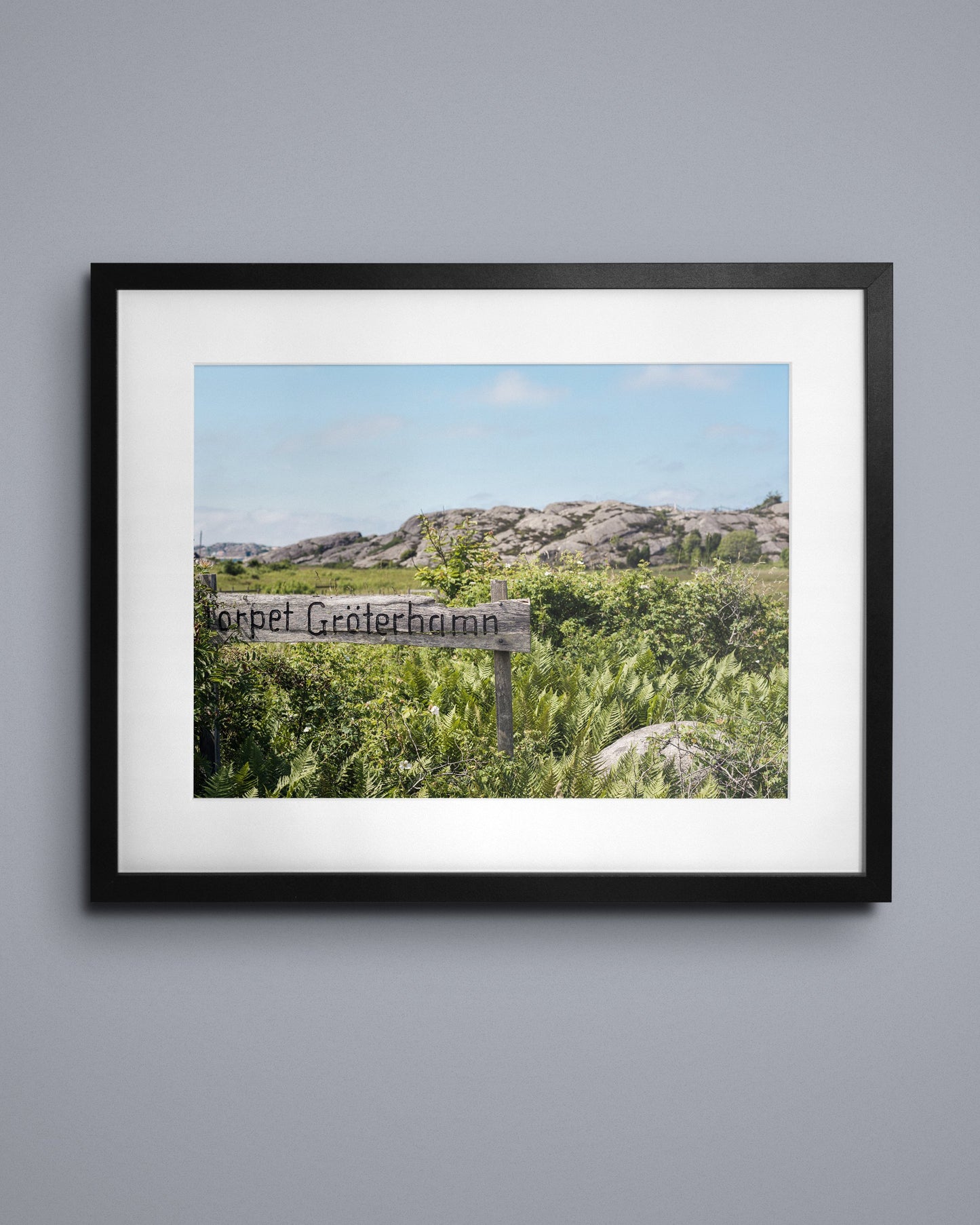 Fine-art print called Torpet Groterhamn from Kaj on the wall