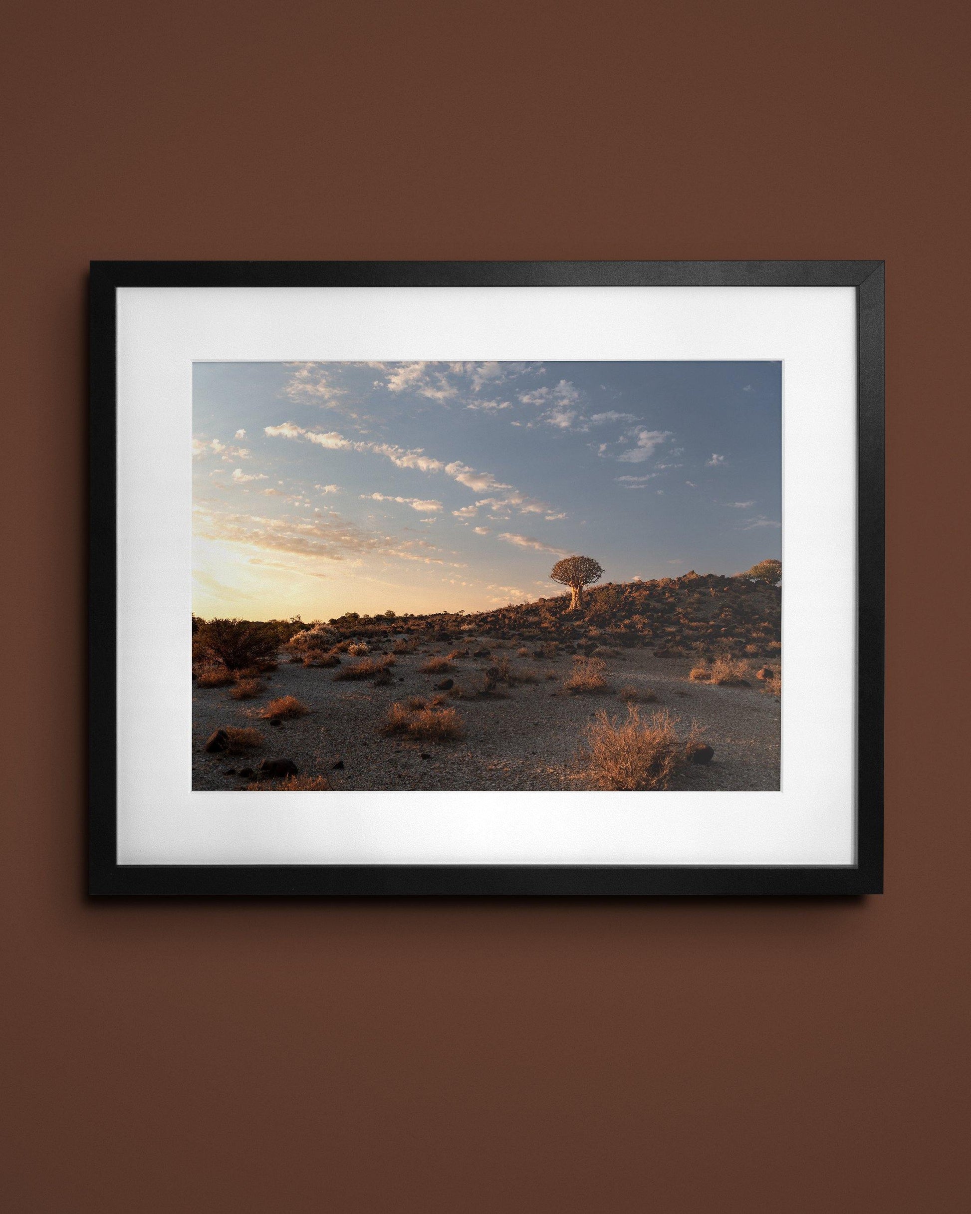 Fine-art print called A quivery sunset from Kaj on the wall